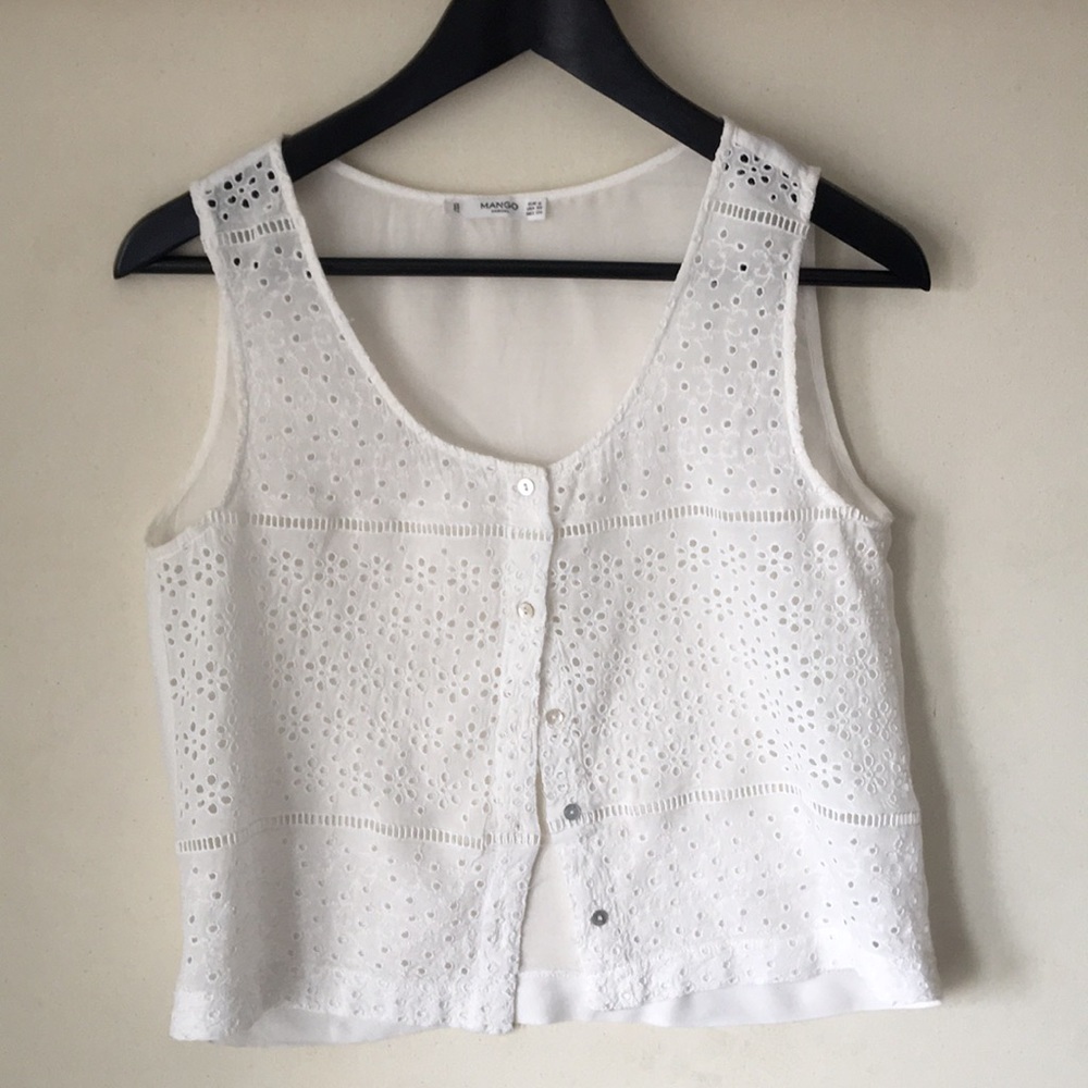 White lace blouse